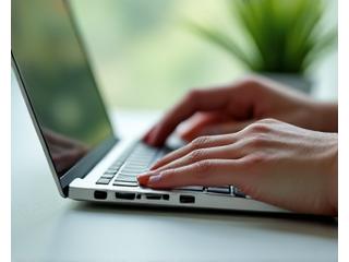 A person discretely meditating at a clean desk in a quiet office setting, symbolizing desk-based practices.